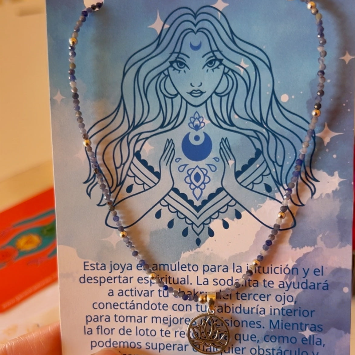 Collar "Intuición y Protección" | Sodalita y ojo turco| Plata 925