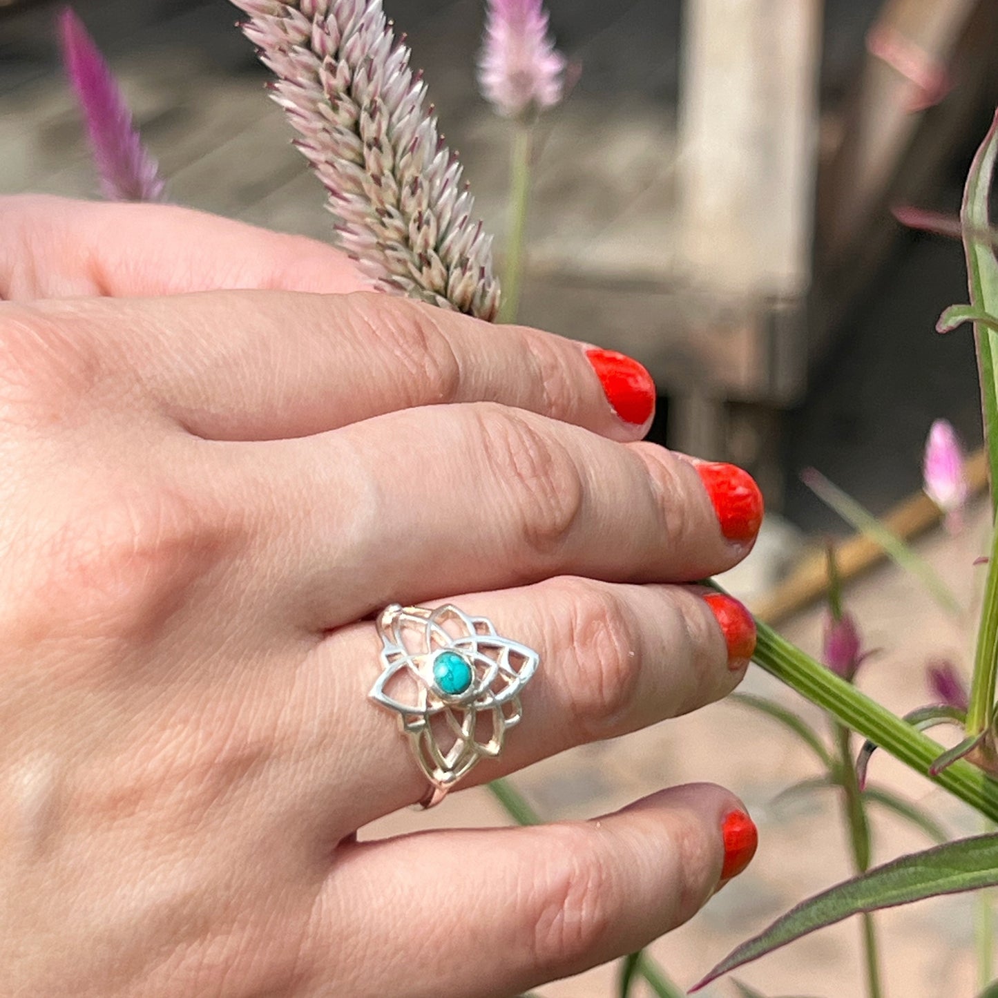 Anillo Turquesa PADMA | "Protección, Comunicación y Buena suerte" | Plata 925