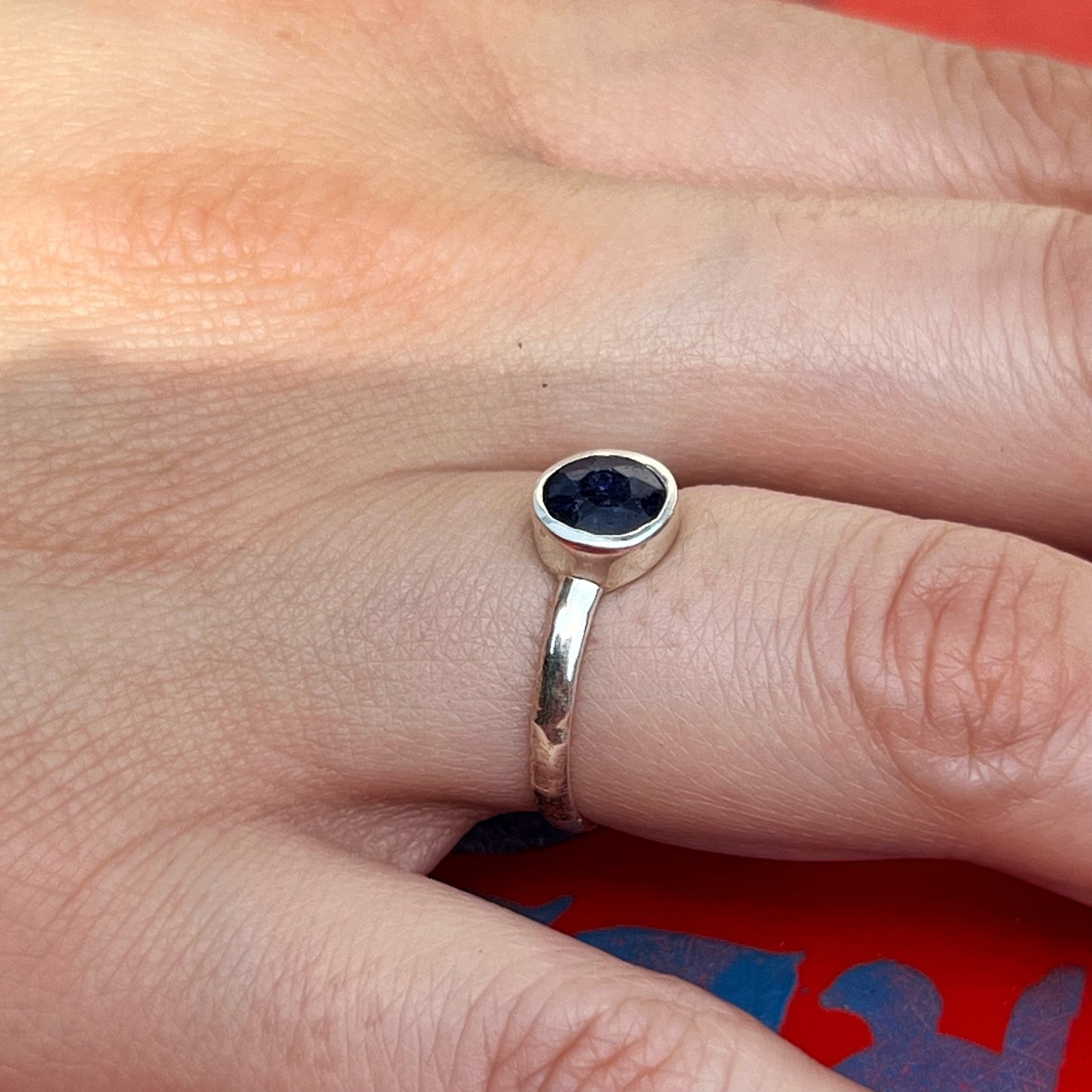 Anillo Zafiro SAMADHI | "Intuición, Sabiduría y éxito" | Plata 925