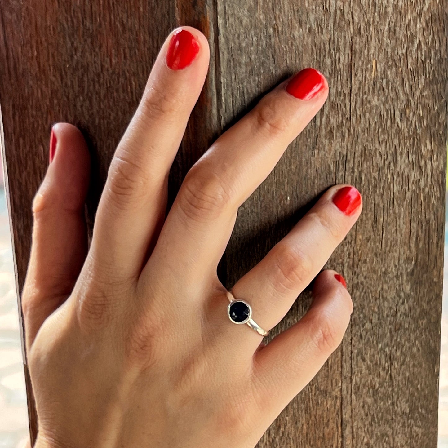 Anillo Zafiro SAMADHI | "Intuición, Sabiduría y éxito" | Plata 925
