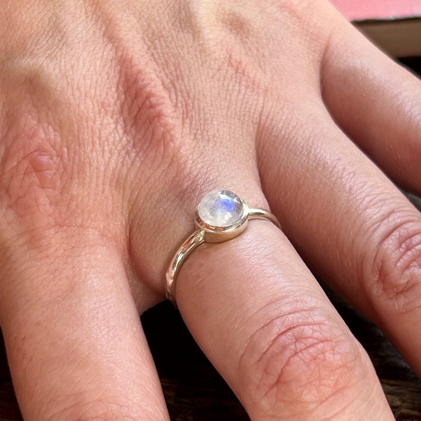 Anillo Piedra Luna SAMADHI | "Equilibrio emocional, Calma e Intuición" | Plata 925