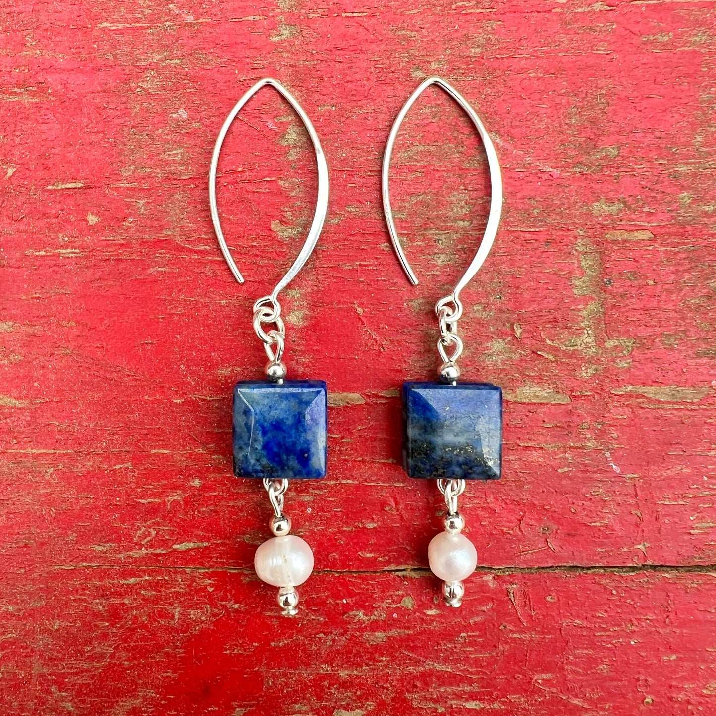 Aros Colgantes "Sabiduría e Intuición" | Lapislázuli y Plata 925