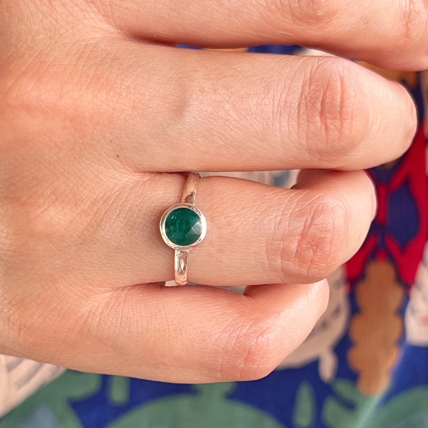 Anillo Esmeralda SAMADHI | "Sanación emocional, amor y Abundancia" | Plata 925
