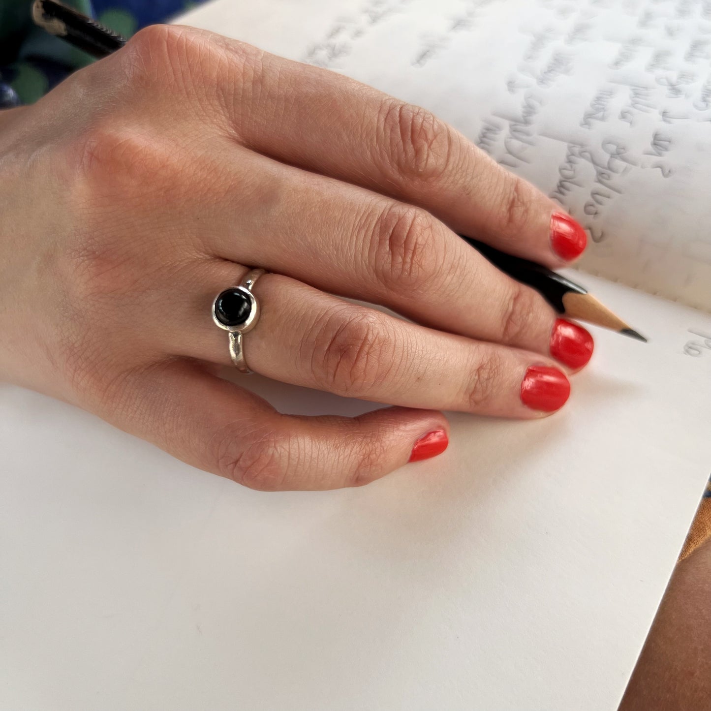 Anillo Piedra Ónix SAMADHI | "Protección y fortaleza" | Plata 925