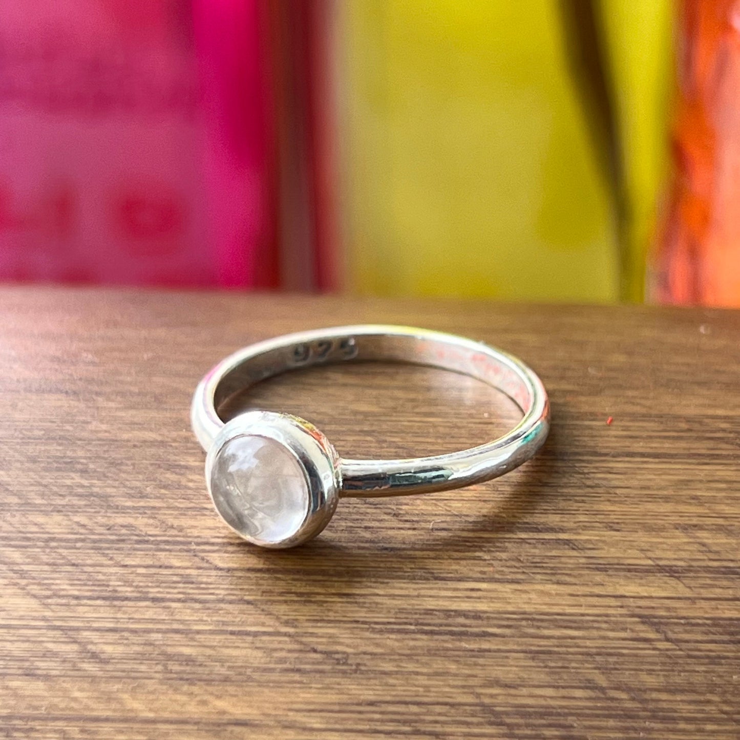 Anillo Plata & Cuarzo Cristal PURMINA