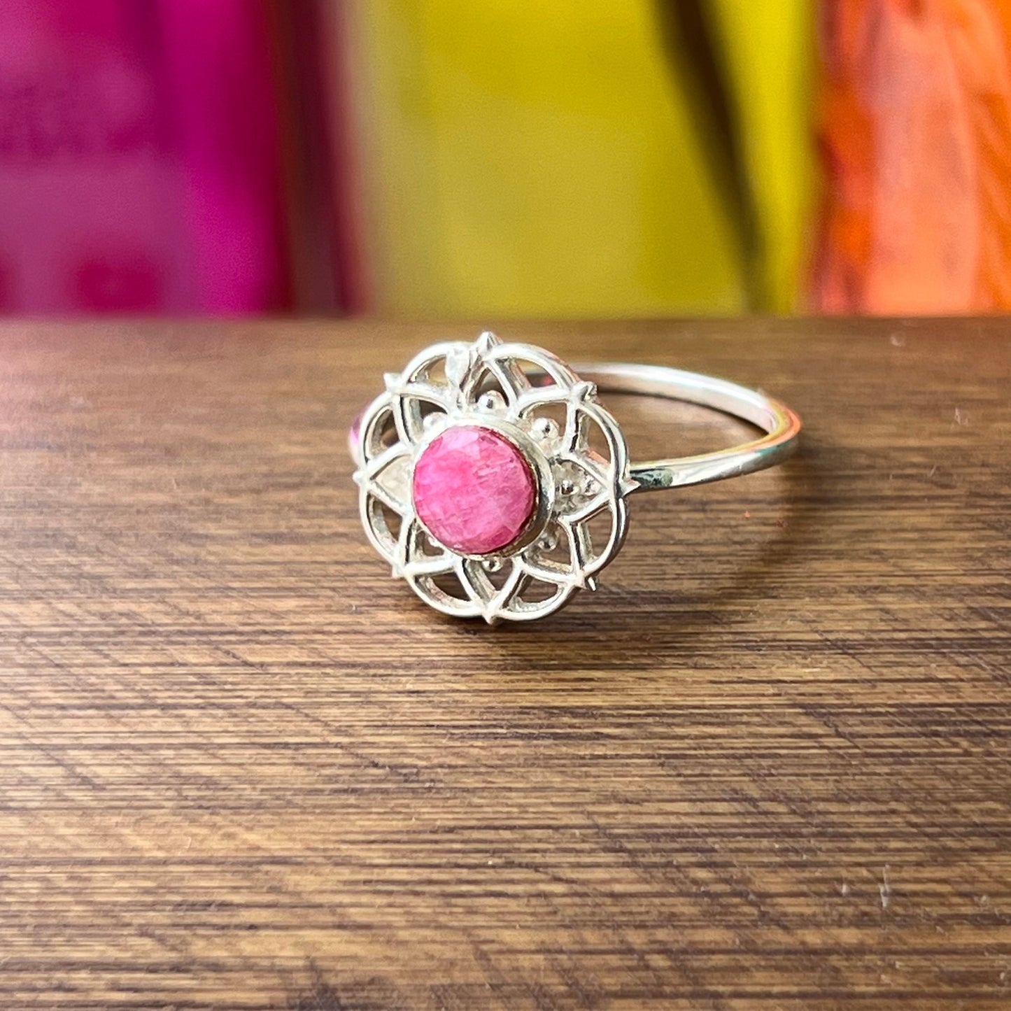 Anillo Rubí TARA | "Vitalidad, Amor y Prosperidad" | Plata 925