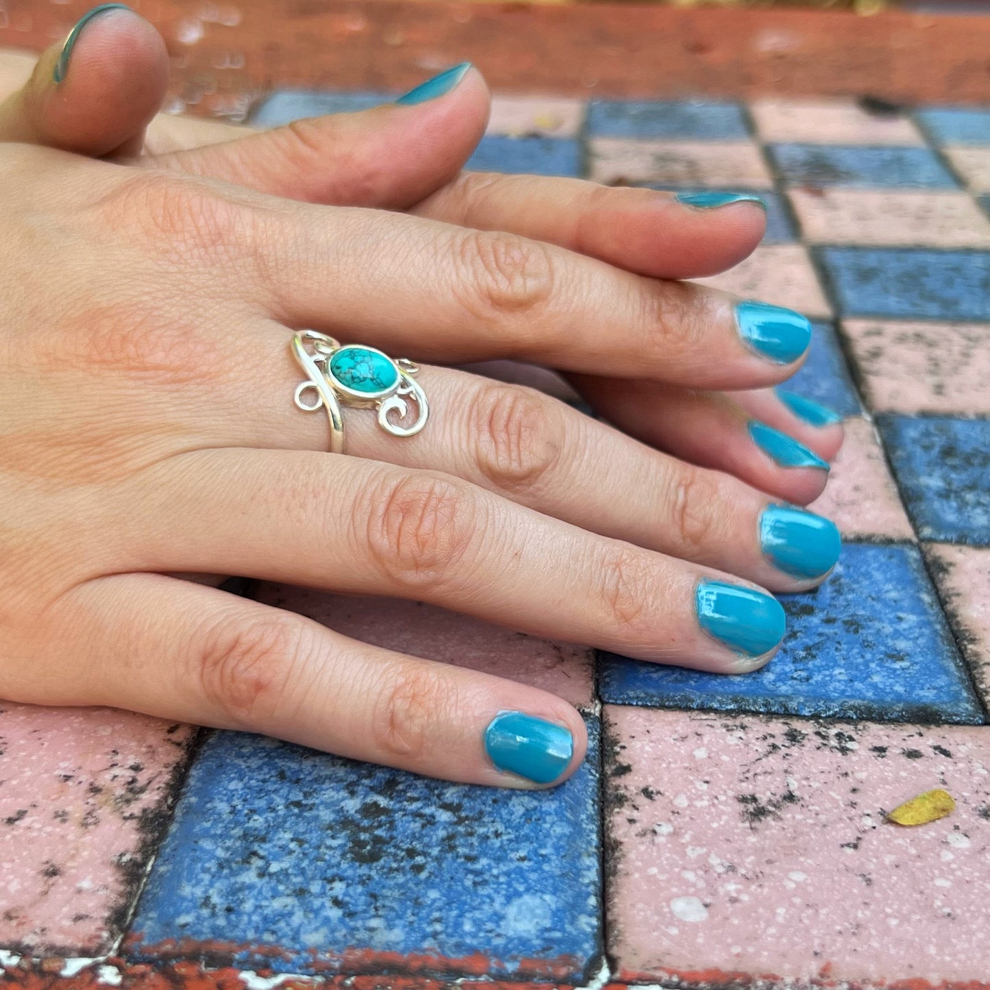 Anillo Turquesa MILAM | "Protección, Comunicación y Buena suerte" | Plata 925