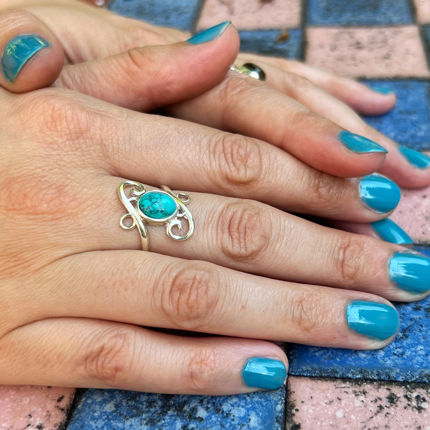 Anillo Turquesa MILAM | "Protección, Comunicación y Buena suerte" | Plata 925