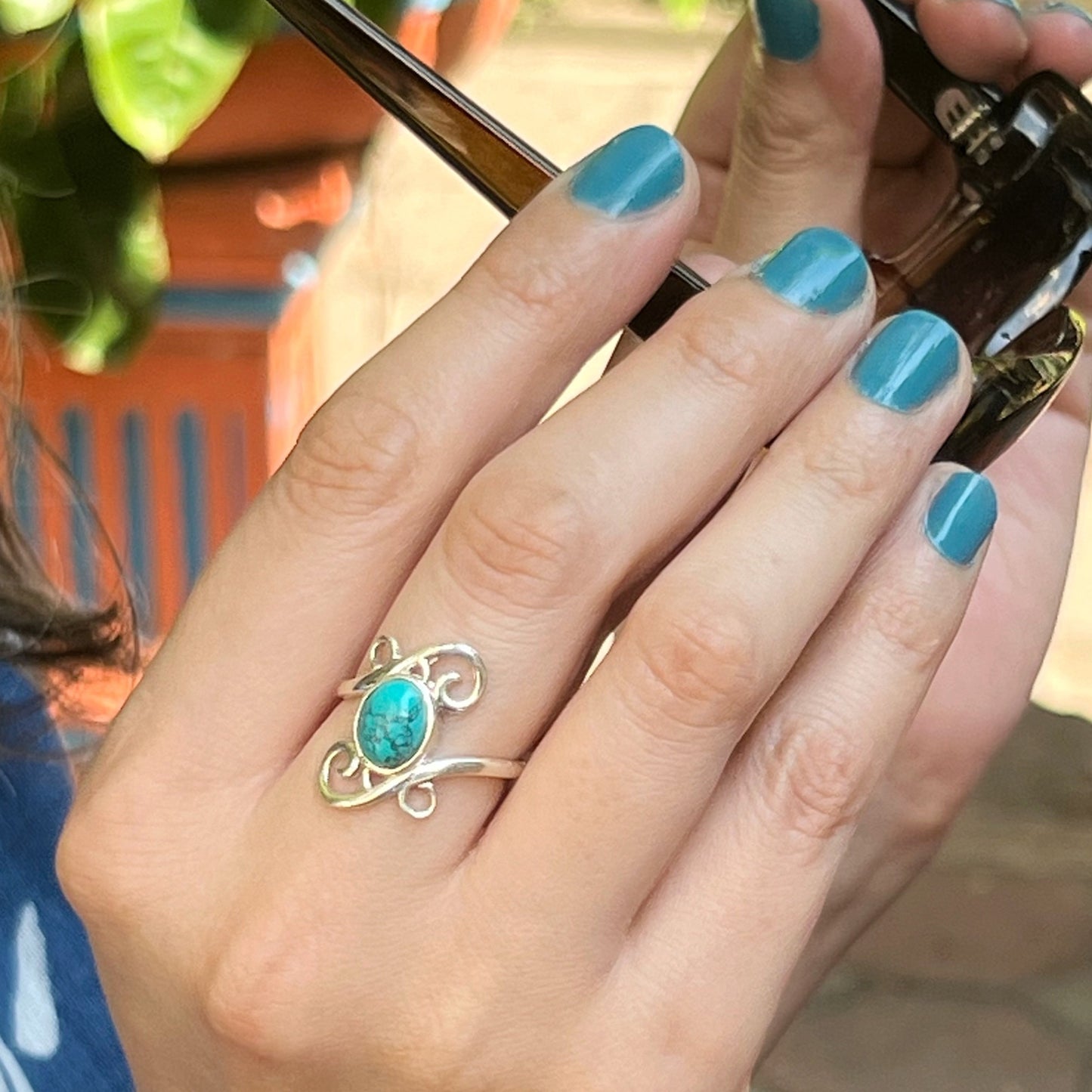 Anillo Turquesa MILAM | "Protección, Comunicación y Buena suerte" | Plata 925