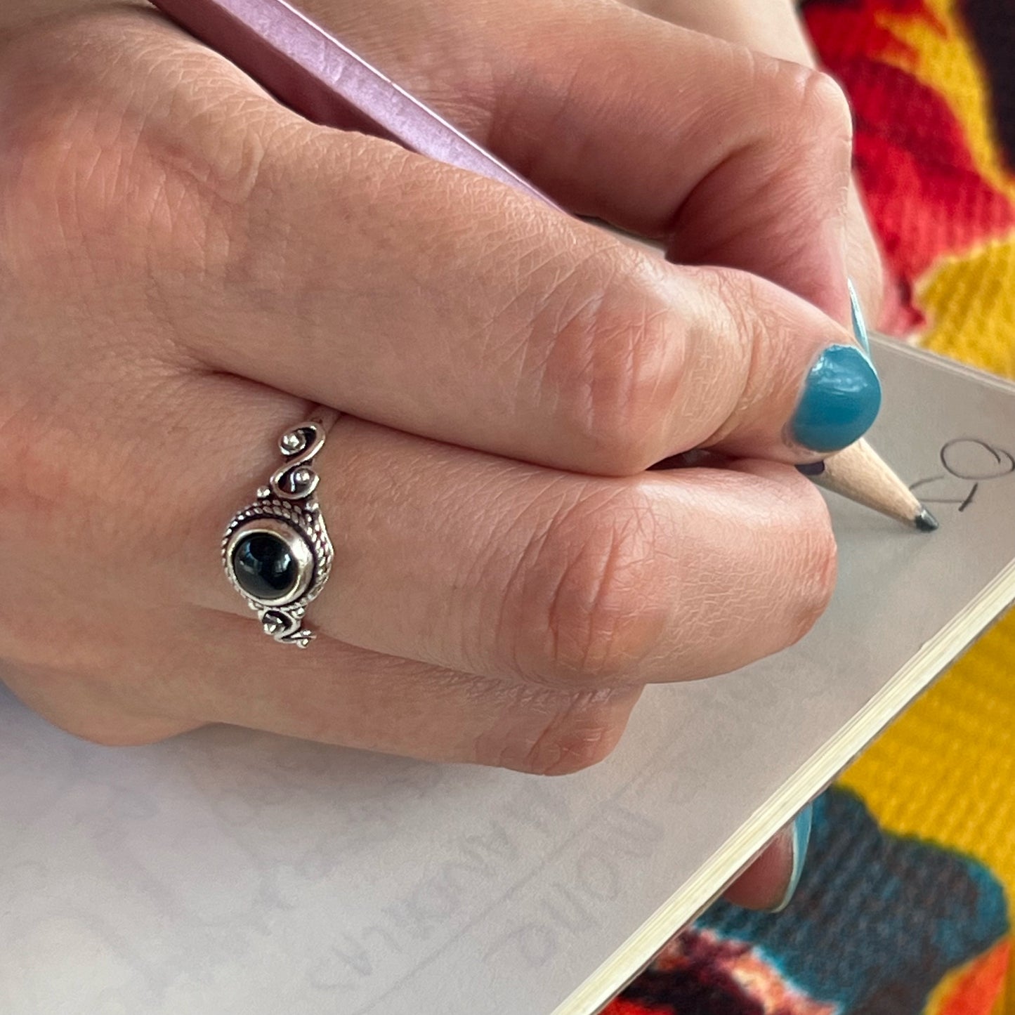 Anillo Ónix AGNI | "Protección y fortaleza" | Plata 925