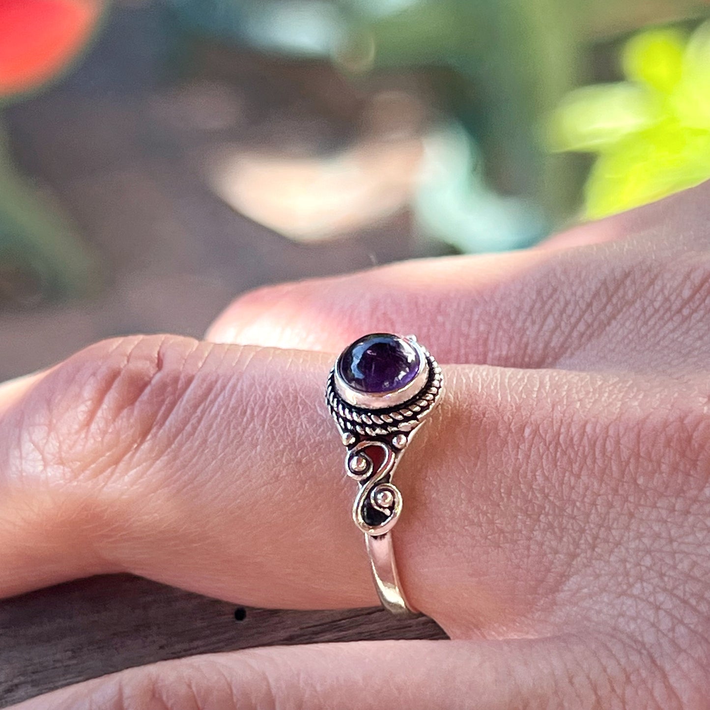 Anillo Amatista AGNI | "Protección, calma y espiritualidad" | Plata 925