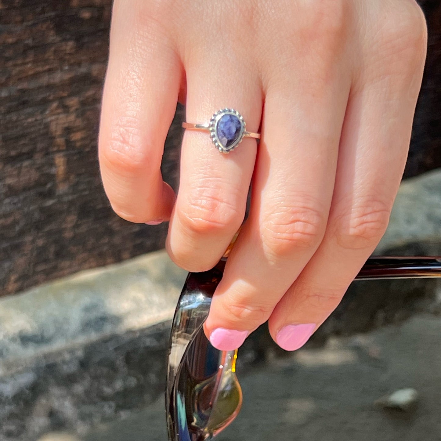 Anillo Zafiro BINDU | "Intuición, Sabiduría y éxito" | Plata 925