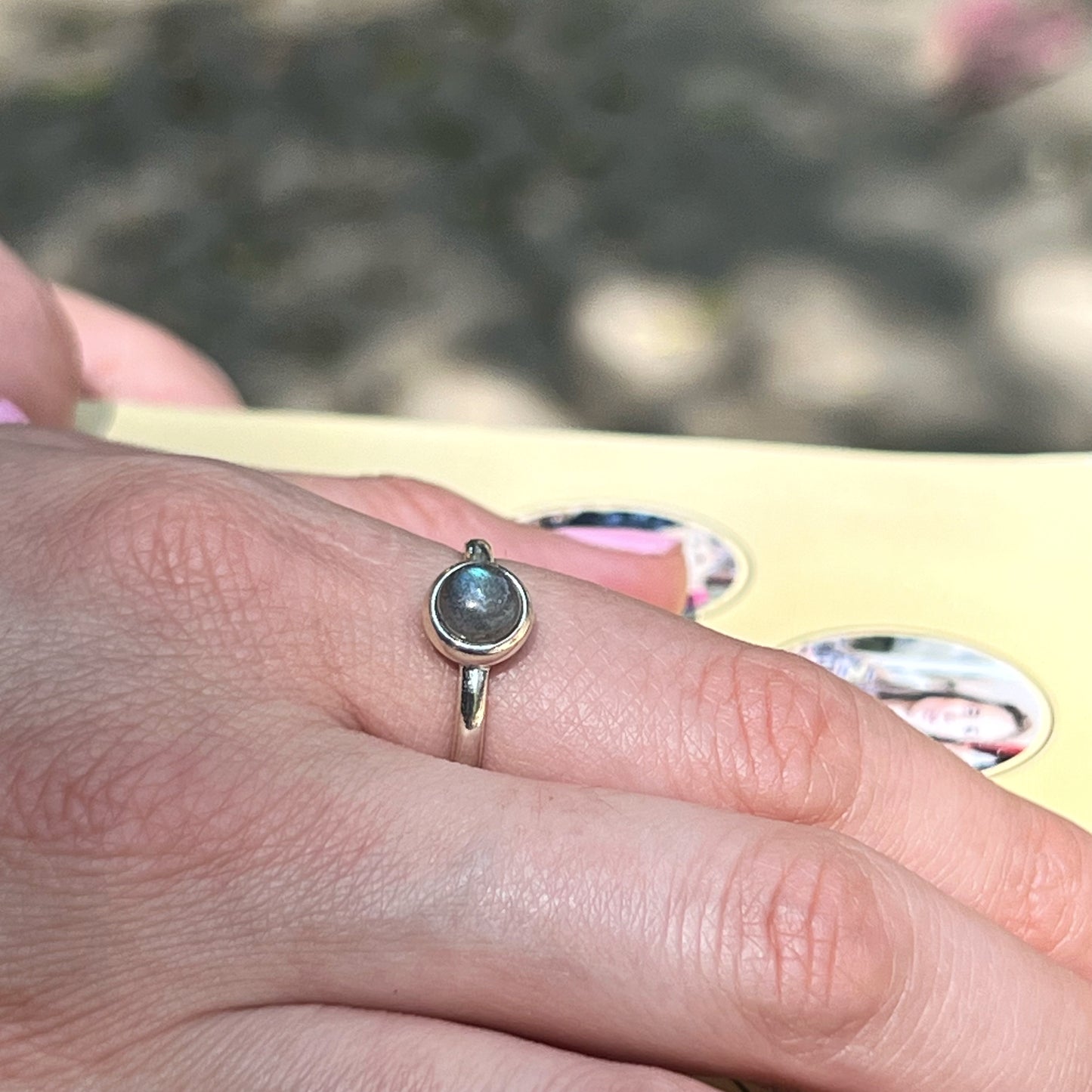 Anillo Labradorita PURMINA | "Protección, Intuición y espiritualidad"| Plata 925