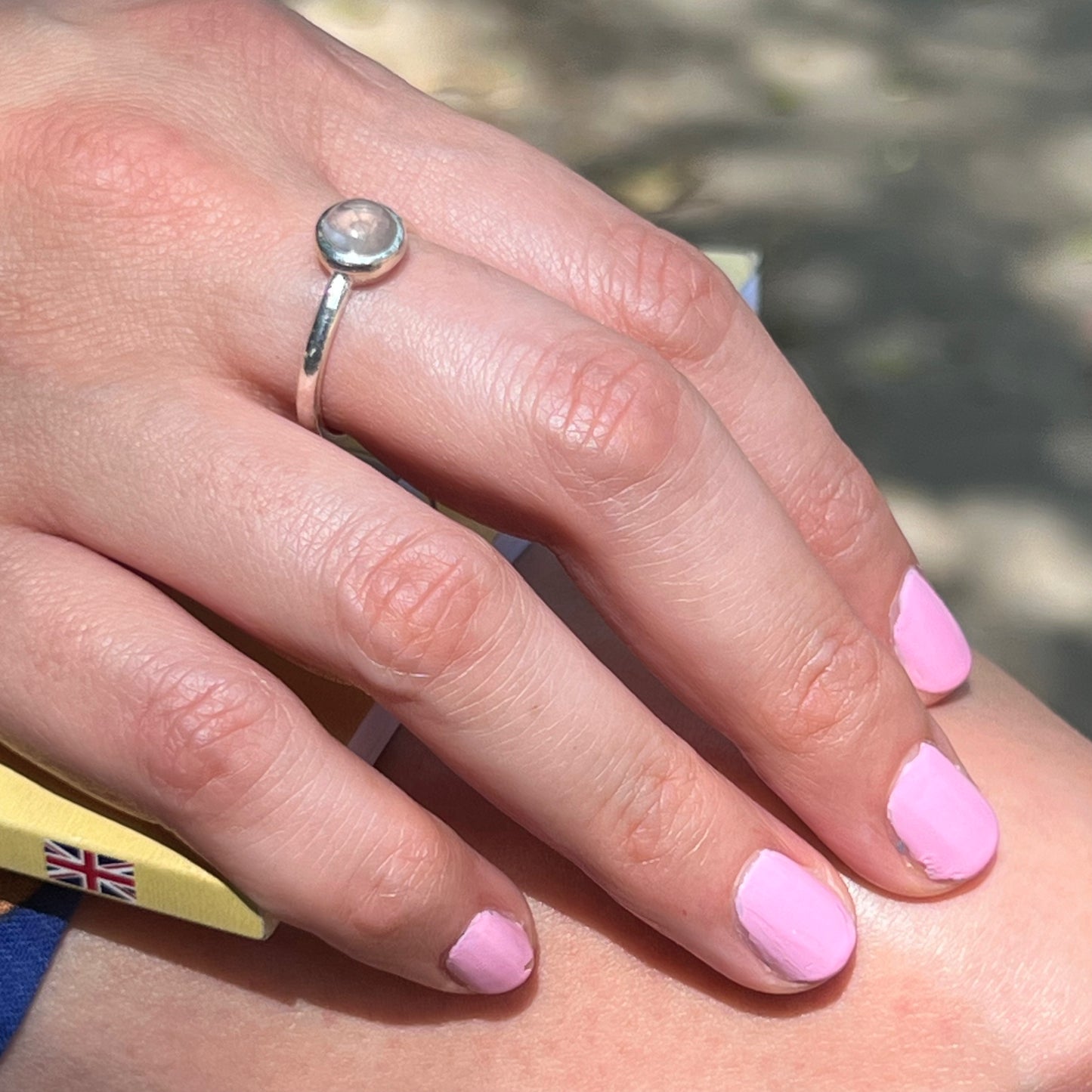 Anillo Plata & Cuarzo Cristal PURMINA