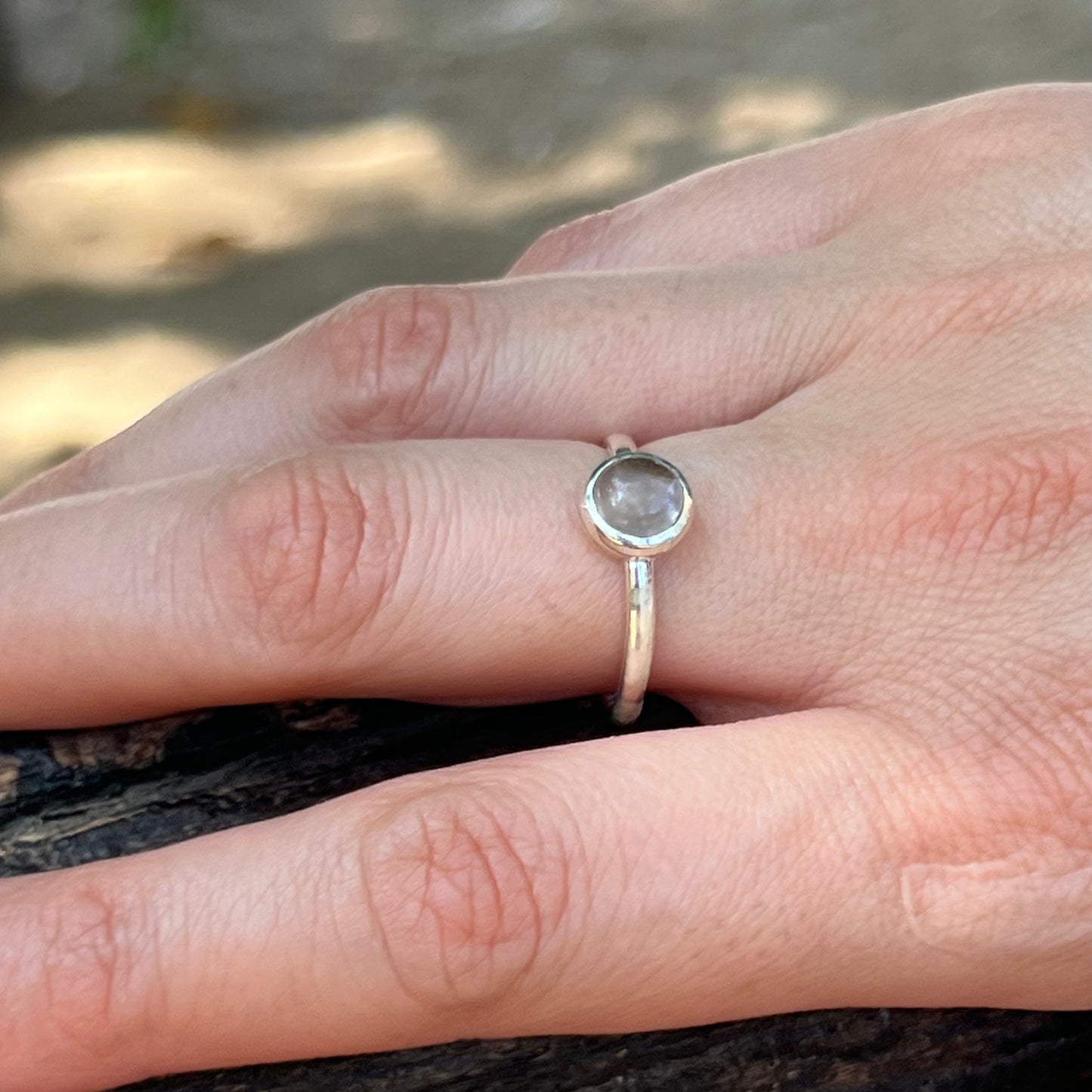 Anillo Plata & Cuarzo Cristal PURMINA