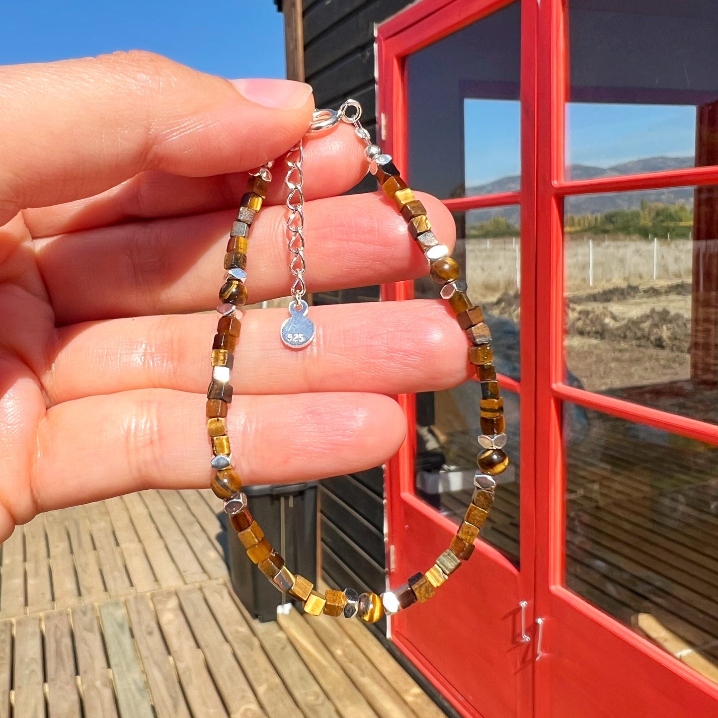 Pulsera "Protección, Fortaleza y Abundancia" | Ojo de tigre | Plata 925