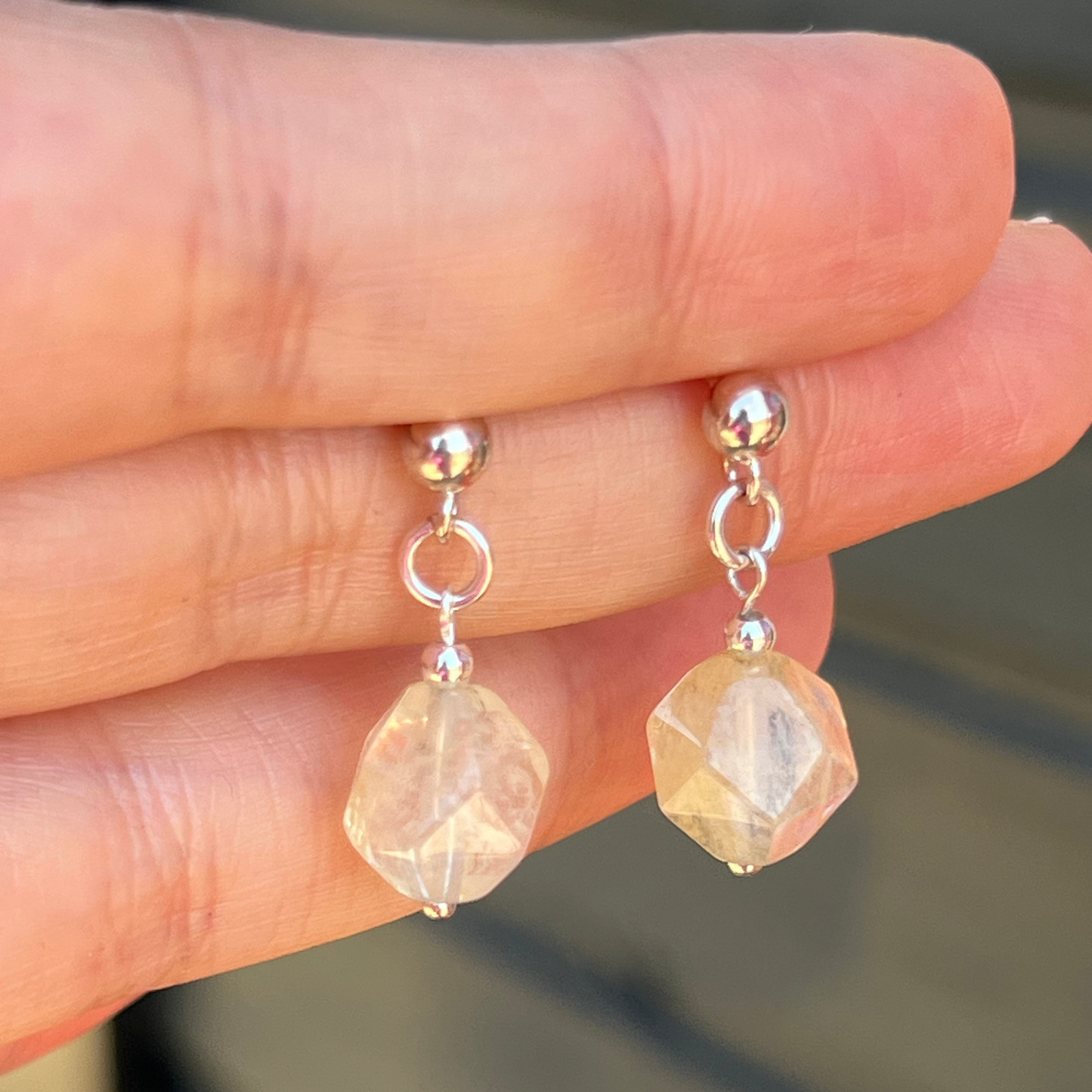 Aros Citrino "Abundancia solar" | Plata 925
