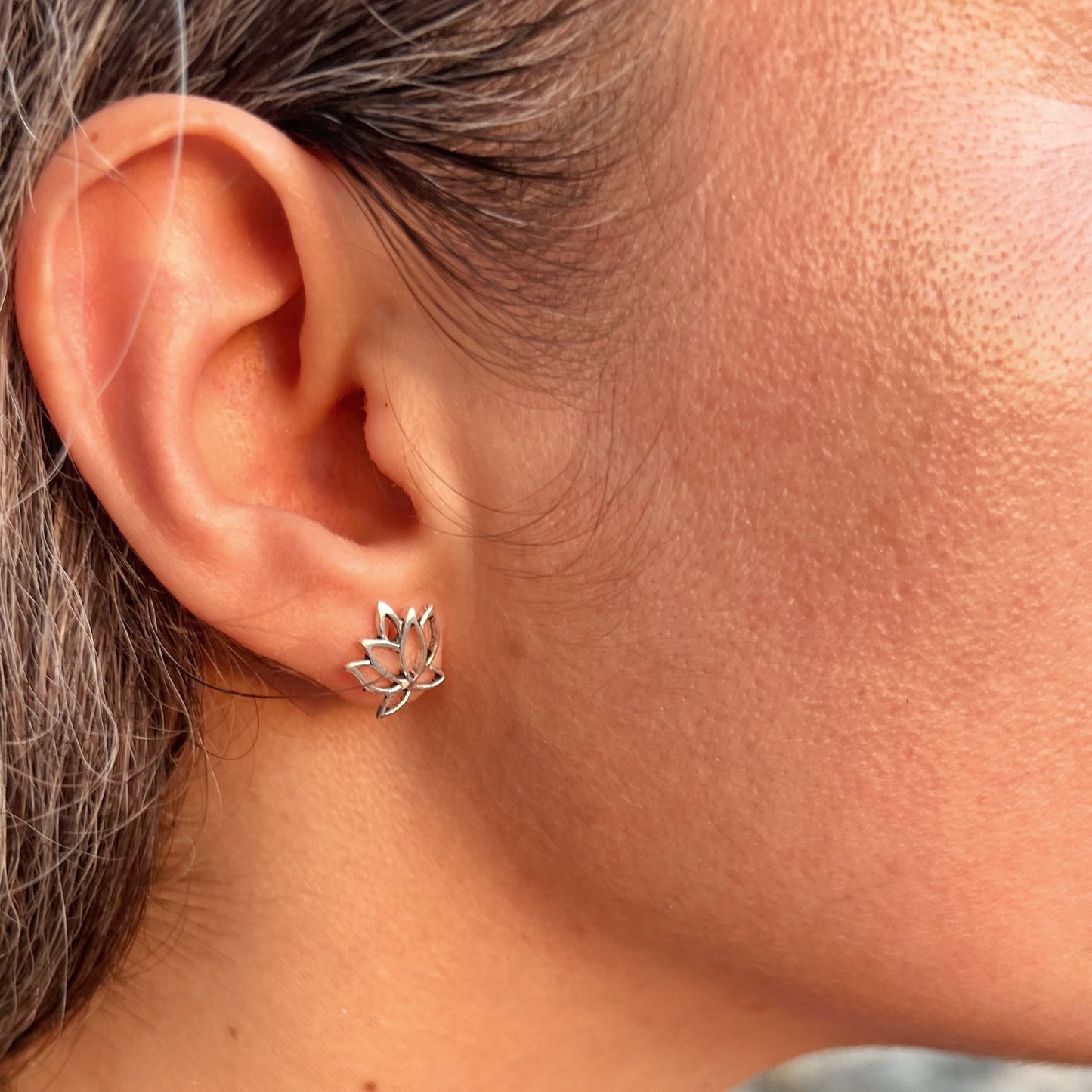 Aretes de Plata | Flor de Loto