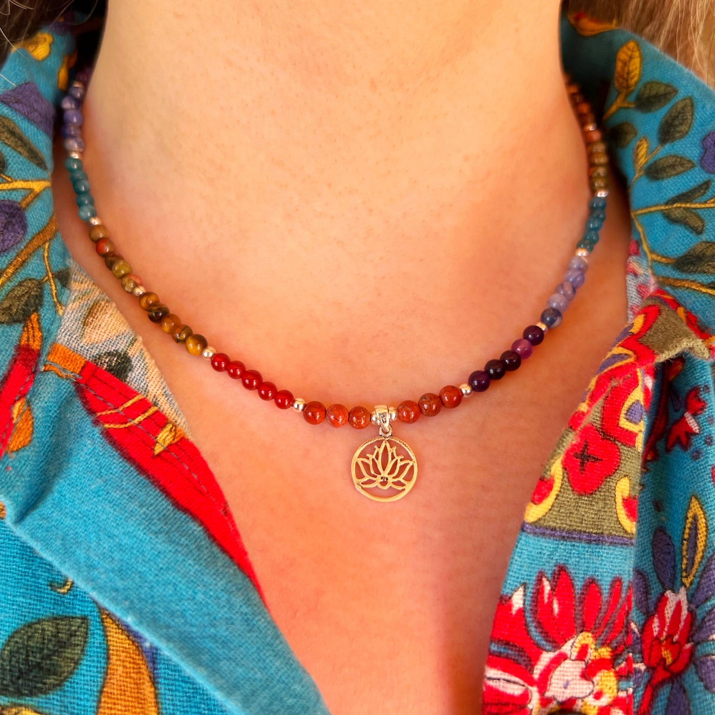 Collar 7 Chakras "Equilibrio y Protección Energética" | Plata 925 y Piedras Naturales