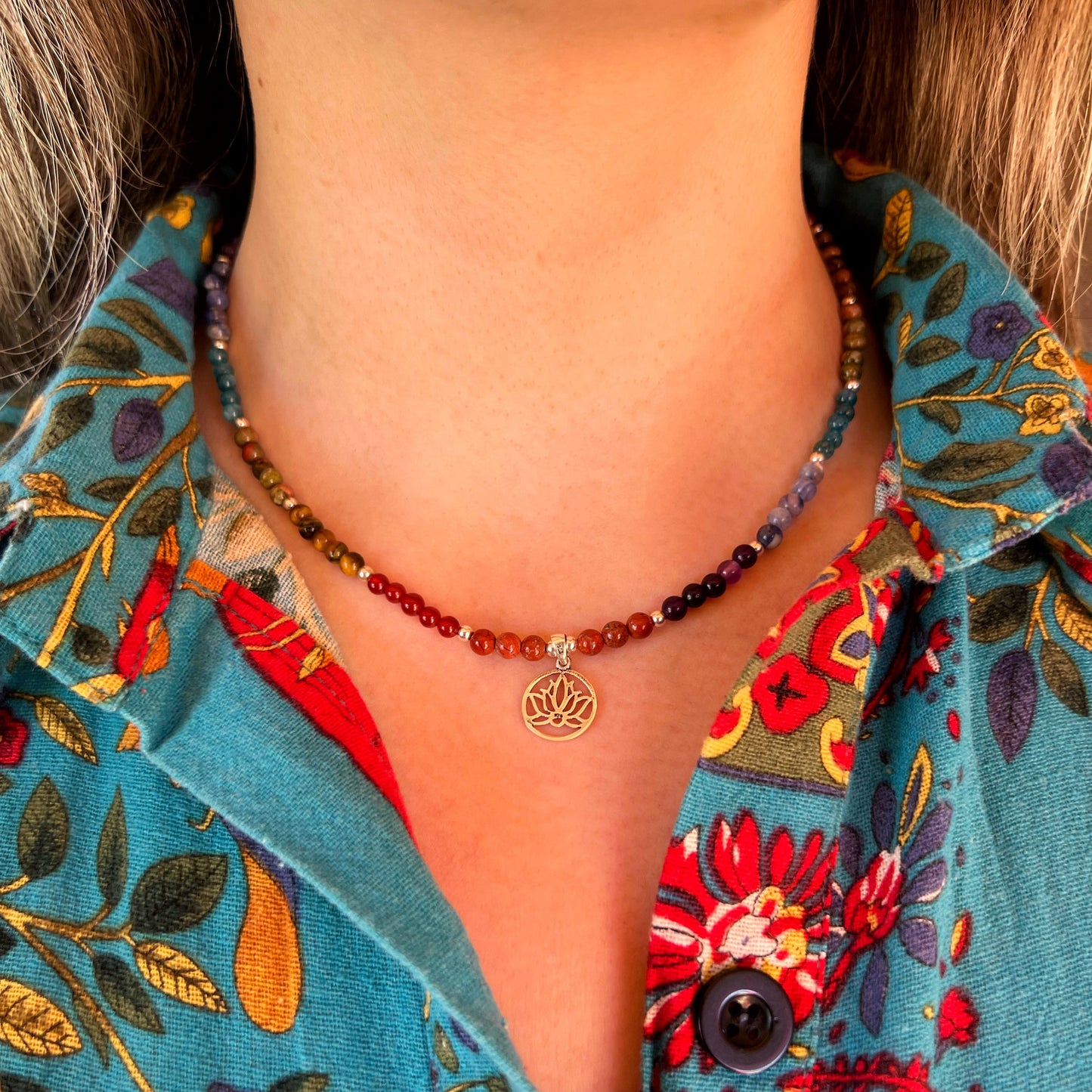 Collar 7 Chakras "Equilibrio y Protección Energética" | Plata 925 y Piedras Naturales