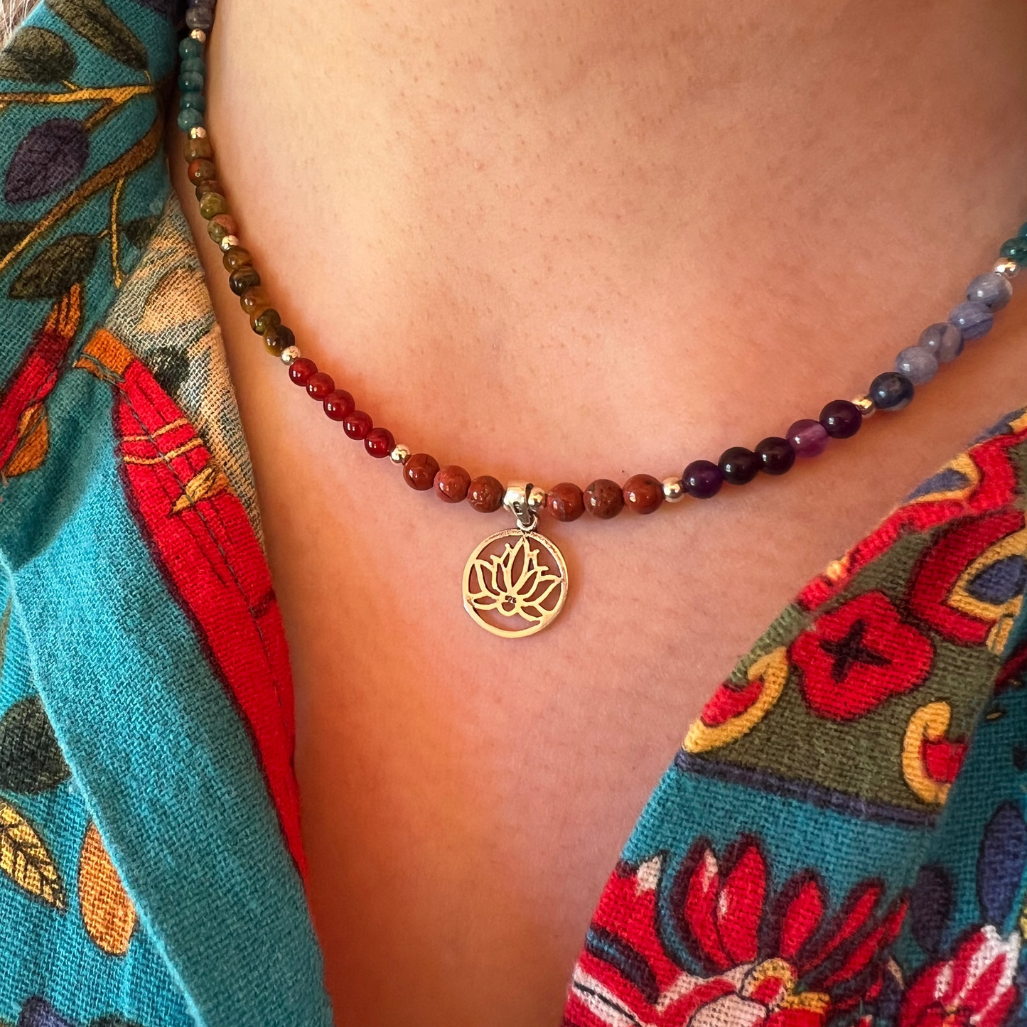Collar 7 Chakras "Equilibrio y Protección Energética" | Plata 925 y Piedras Naturales