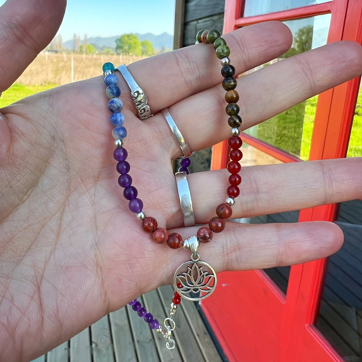 Collar 7 Chakras "Equilibrio y Protección Energética" | Plata 925 y Piedras Naturales