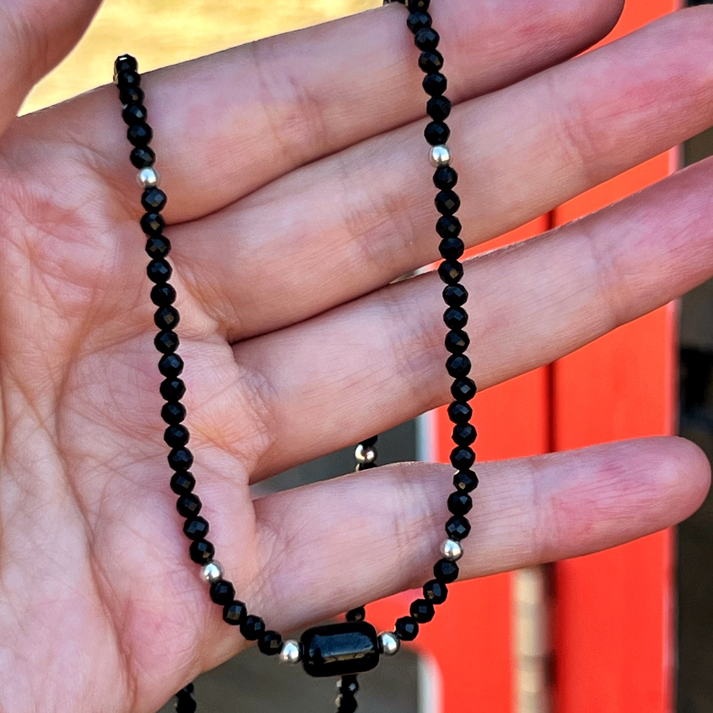 Collar "Protección y enraizamiento" | Turmalina negra |Plata 925