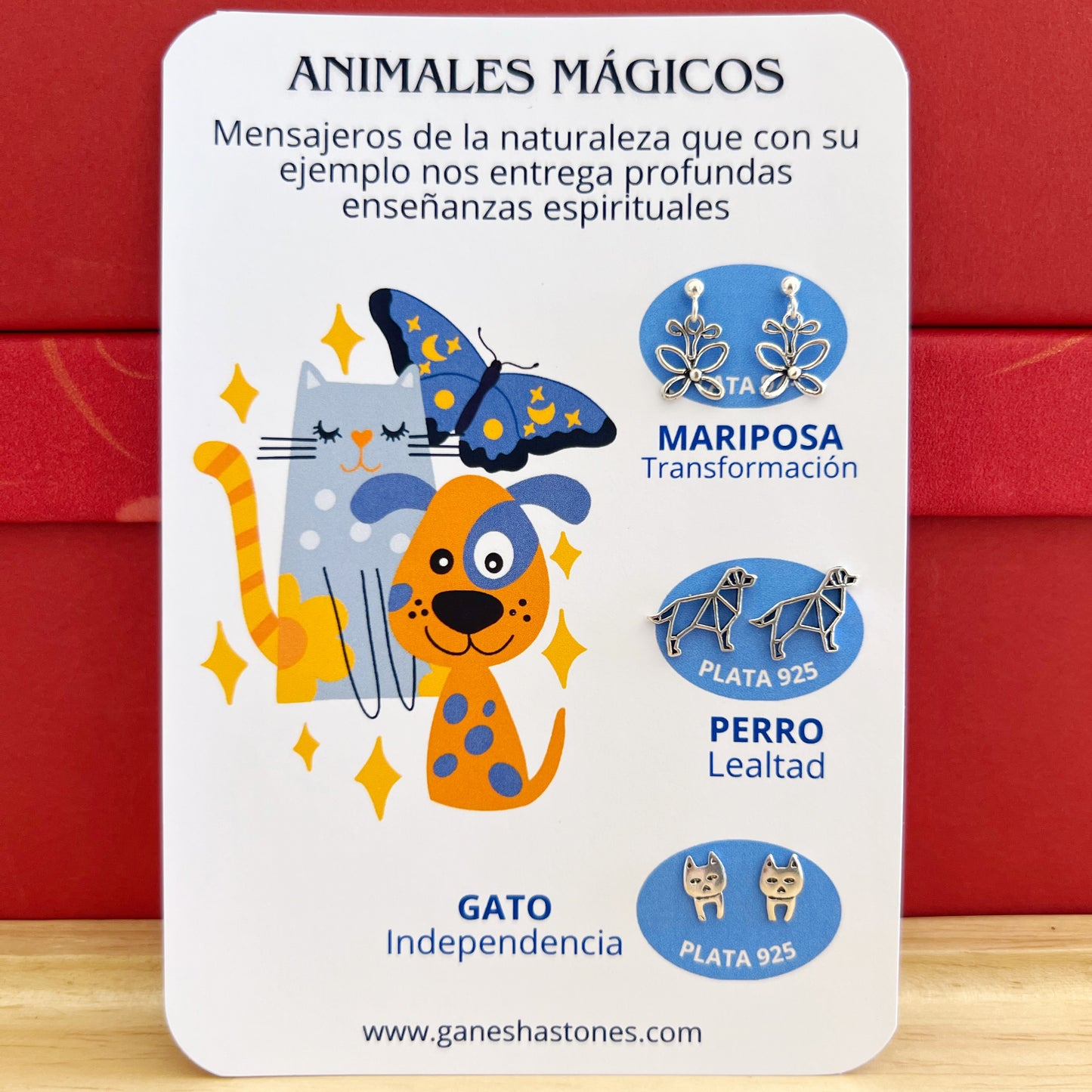 SET ARETES DE PLATA 925 | ANIMALES MÁGICOS