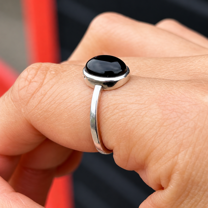 Anillo Ónix | "Protección y fuerza" | Plata 925