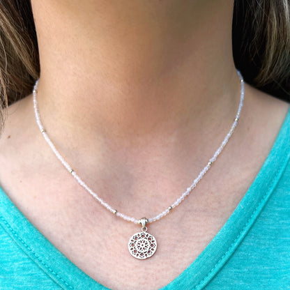 Collar" Nuevos Comienzos" | Piedra Luna | Plata 925