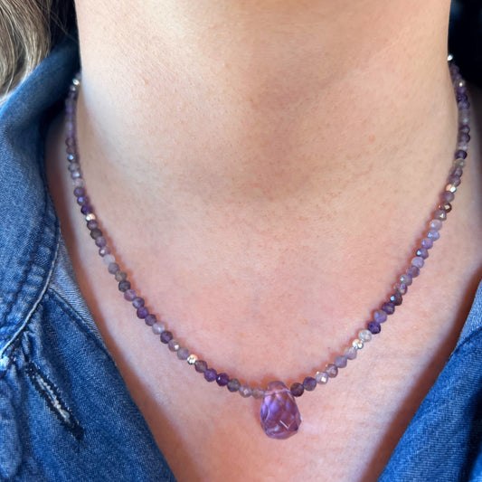 Collar "Calma y Protección" | Amatista | Plata 925