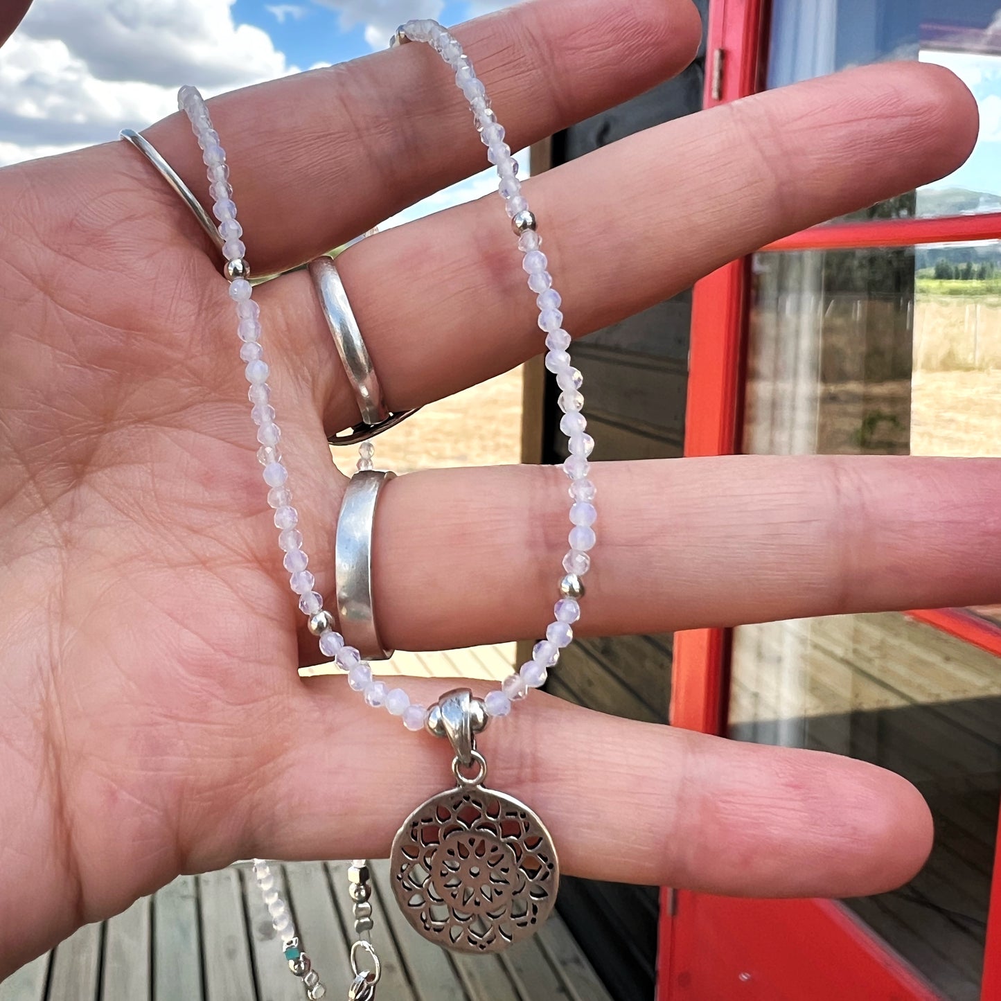 Collar" Nuevos Comienzos" | Piedra Luna | Plata 925