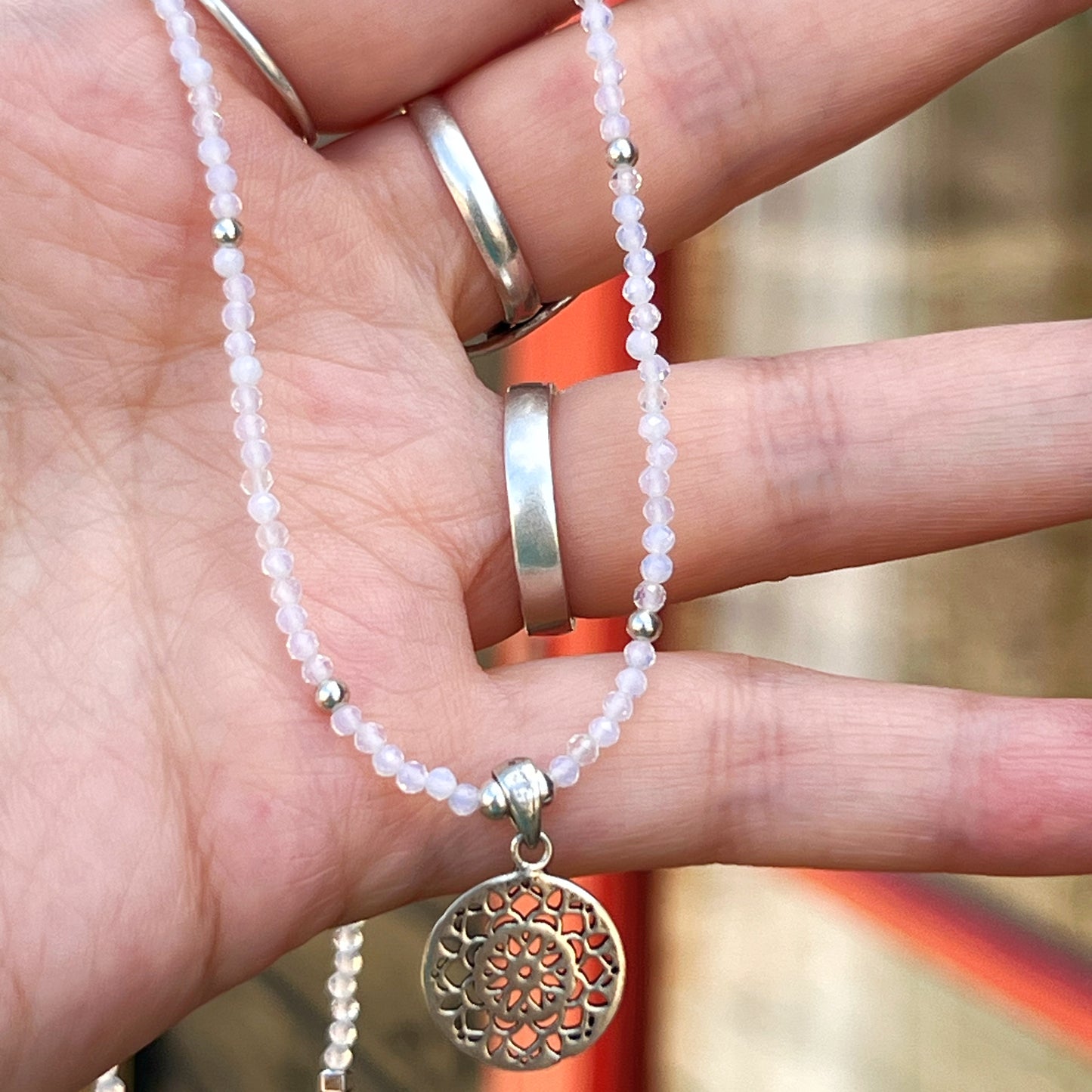 Collar" Nuevos Comienzos" | Piedra Luna | Plata 925