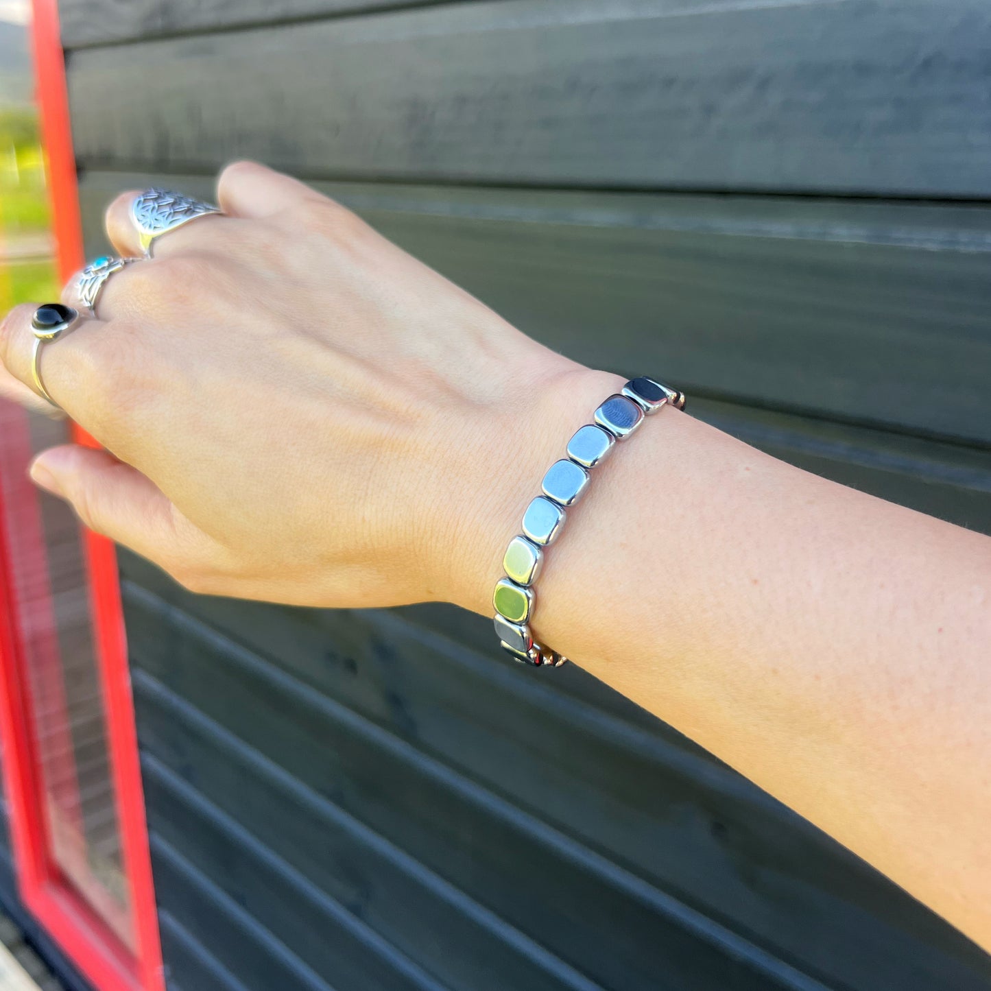 Pulsera Hematita |  "Protección y estabilidad"