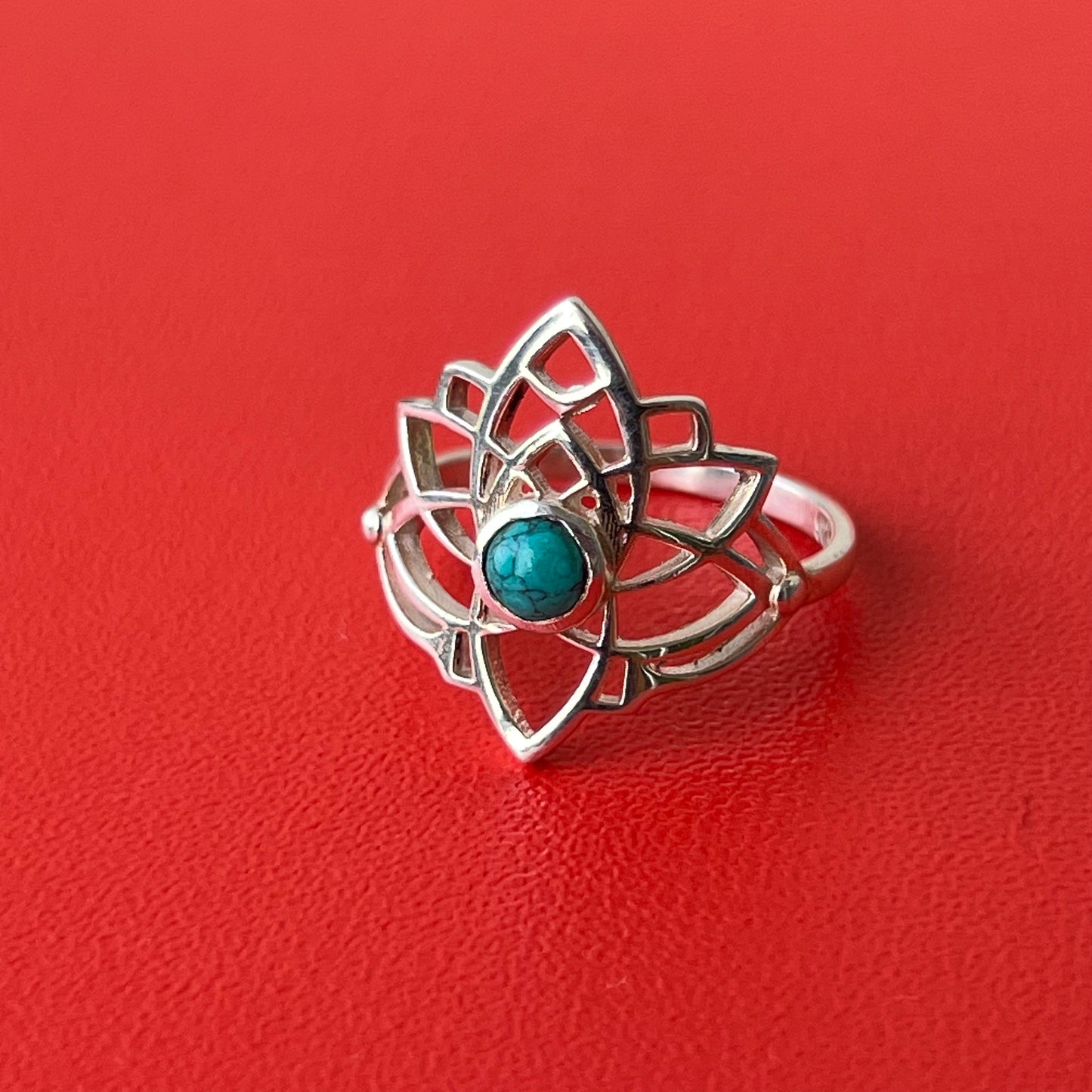 Anillo Plata & Turquesa PADMA