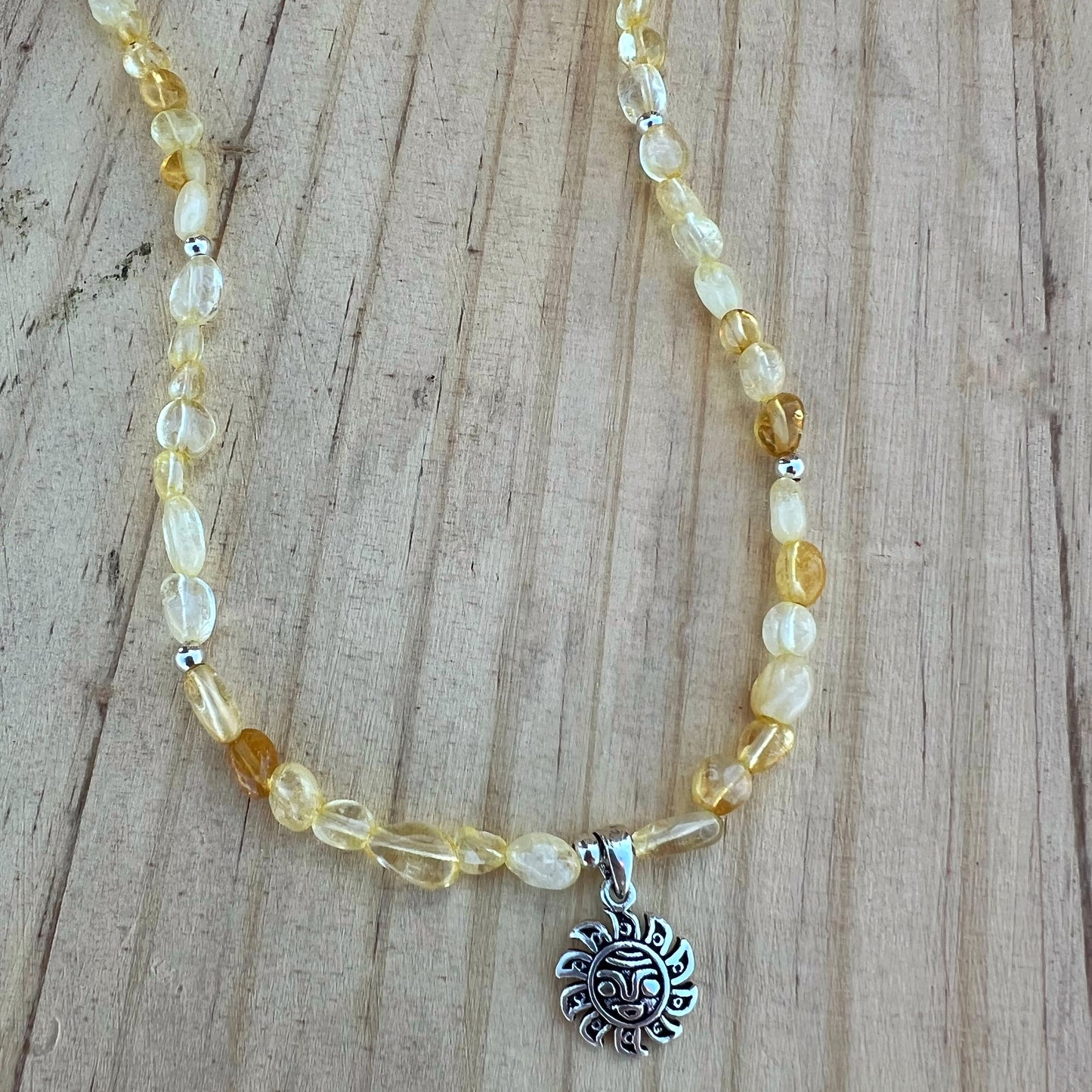 Collar " Abundancia y Energía Solar"| Citrino | Plata 925