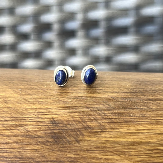 Aretes Ovalados | Plata 925 | LAPISLAZULI