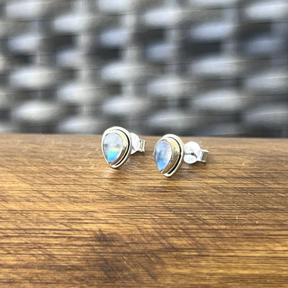 Aretes de Gota | Plata 925 | PIEDRA LUNA