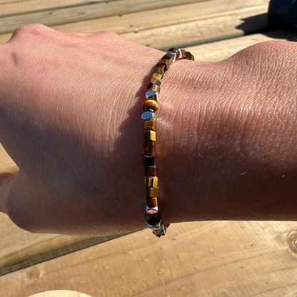 Pulsera "Protección, Fortaleza y Abundancia" | Ojo de tigre | Plata 925