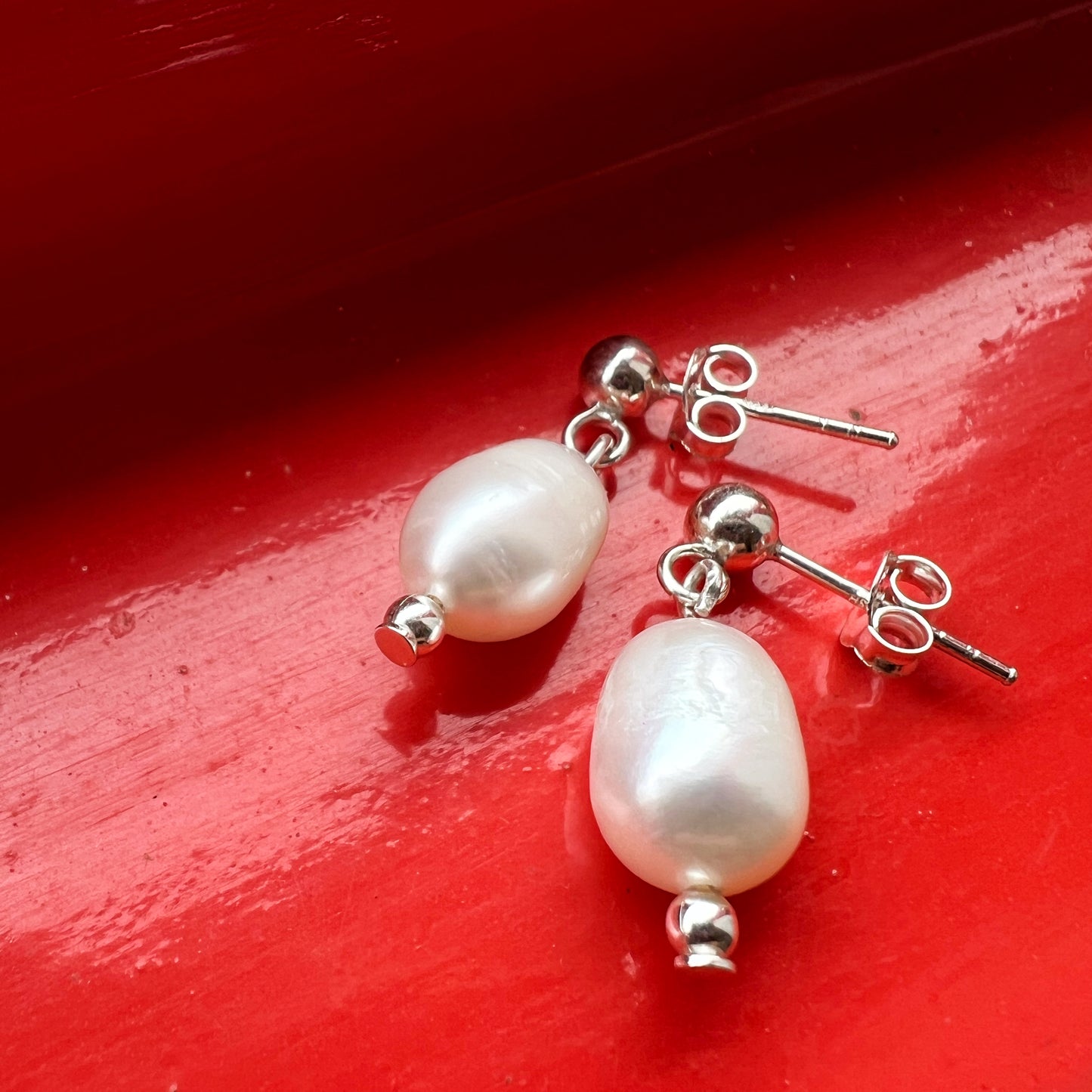 Aros Perla de Río | "Transformación y la belleza" | Plata 925