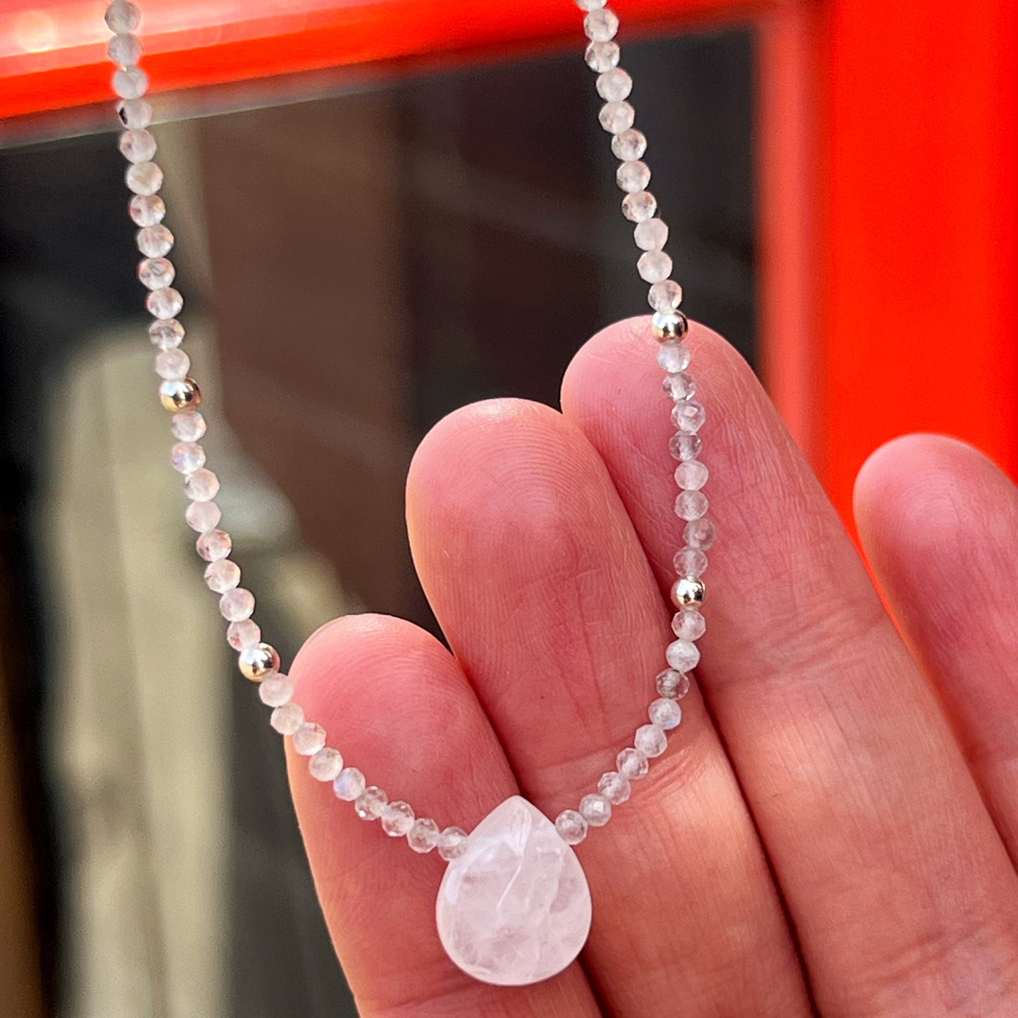 Collar "Protección Espiritual" | Labradorita y Cuarzo cristal | Plata 925