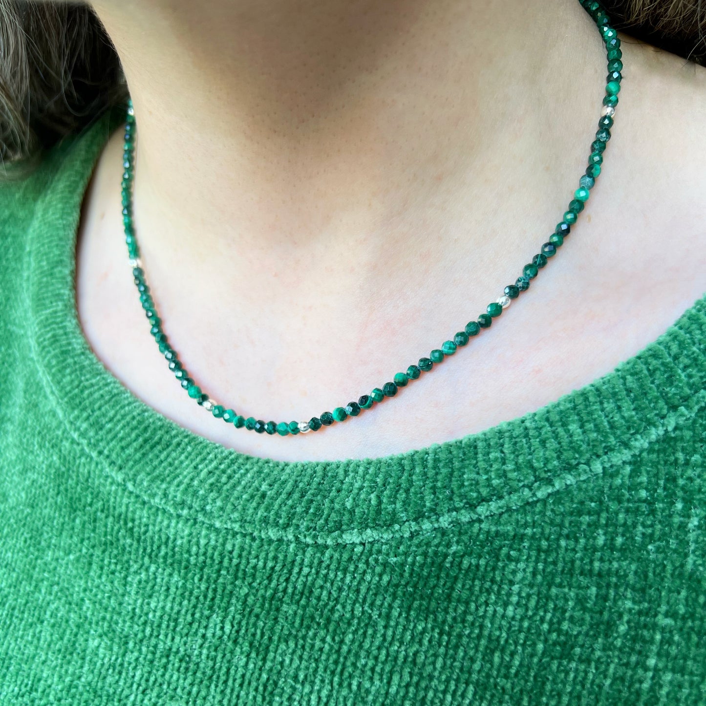 Collar Malaquita "Transformación y sanación" | Plata 925