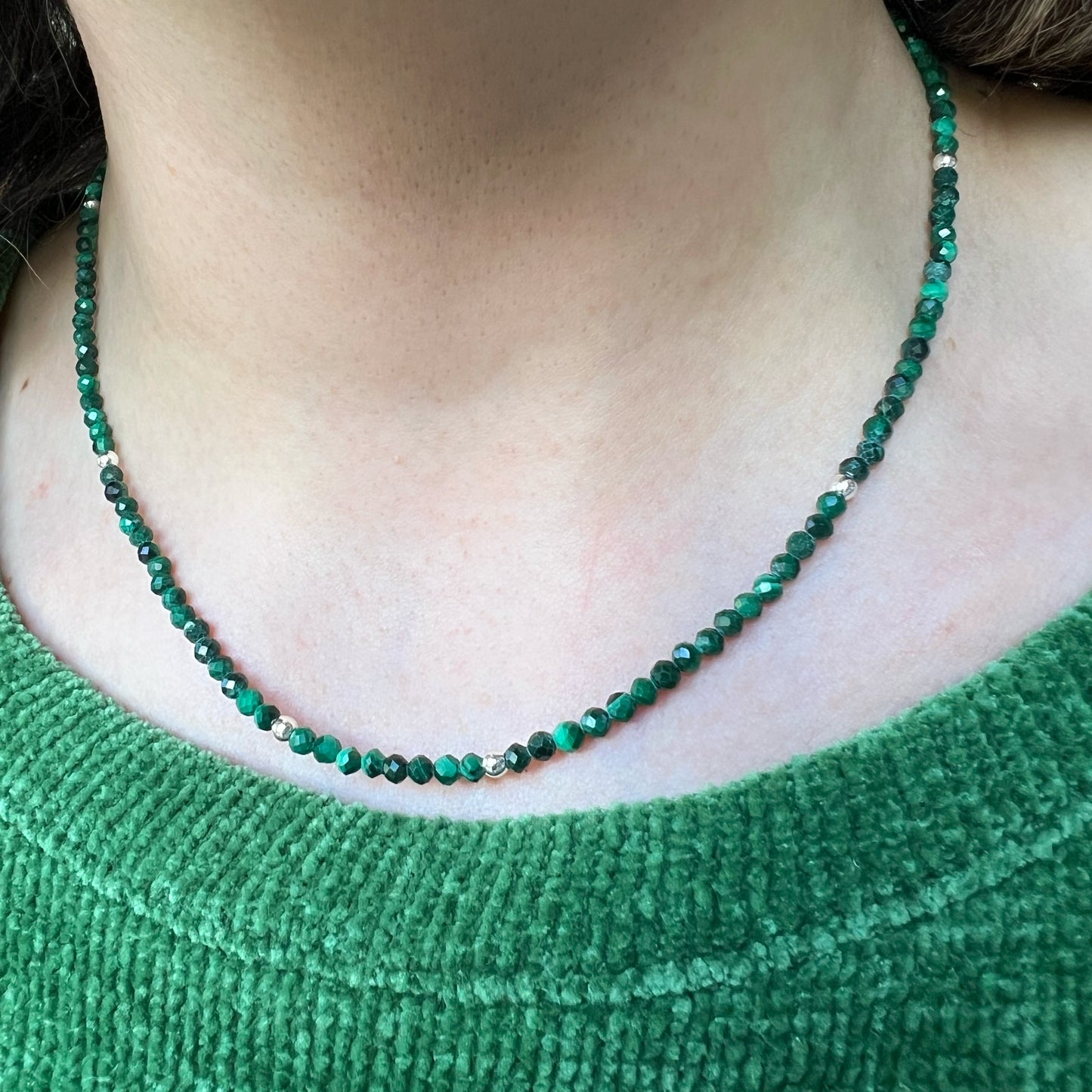 Collar Malaquita "Transformación y sanación" | Plata 925