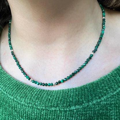 Collar Malaquita "Transformación y sanación" | Plata 925