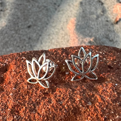 Aretes de Plata | Flor de Loto