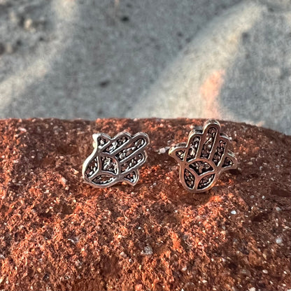 Aretes de Plata | Hamsa