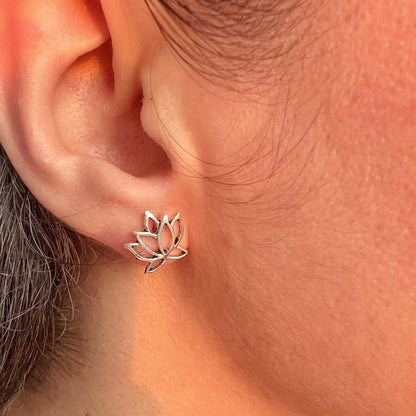 Aretes de Plata | Flor de Loto