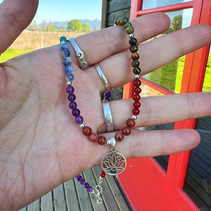 Collar 7 Chakras "Equilibrio y Protección Energética" | Plata 925 y Piedras Naturales