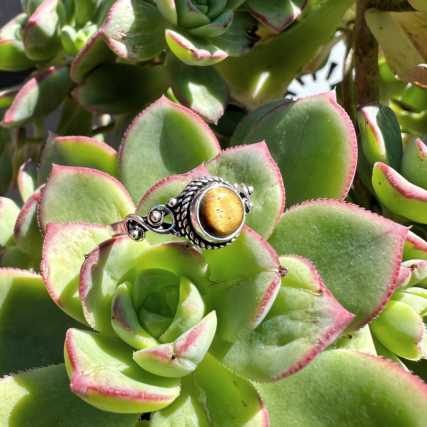 Anillo Ojo de tigre AGNI | "Protección y Fuerza Personal" | Plata 925