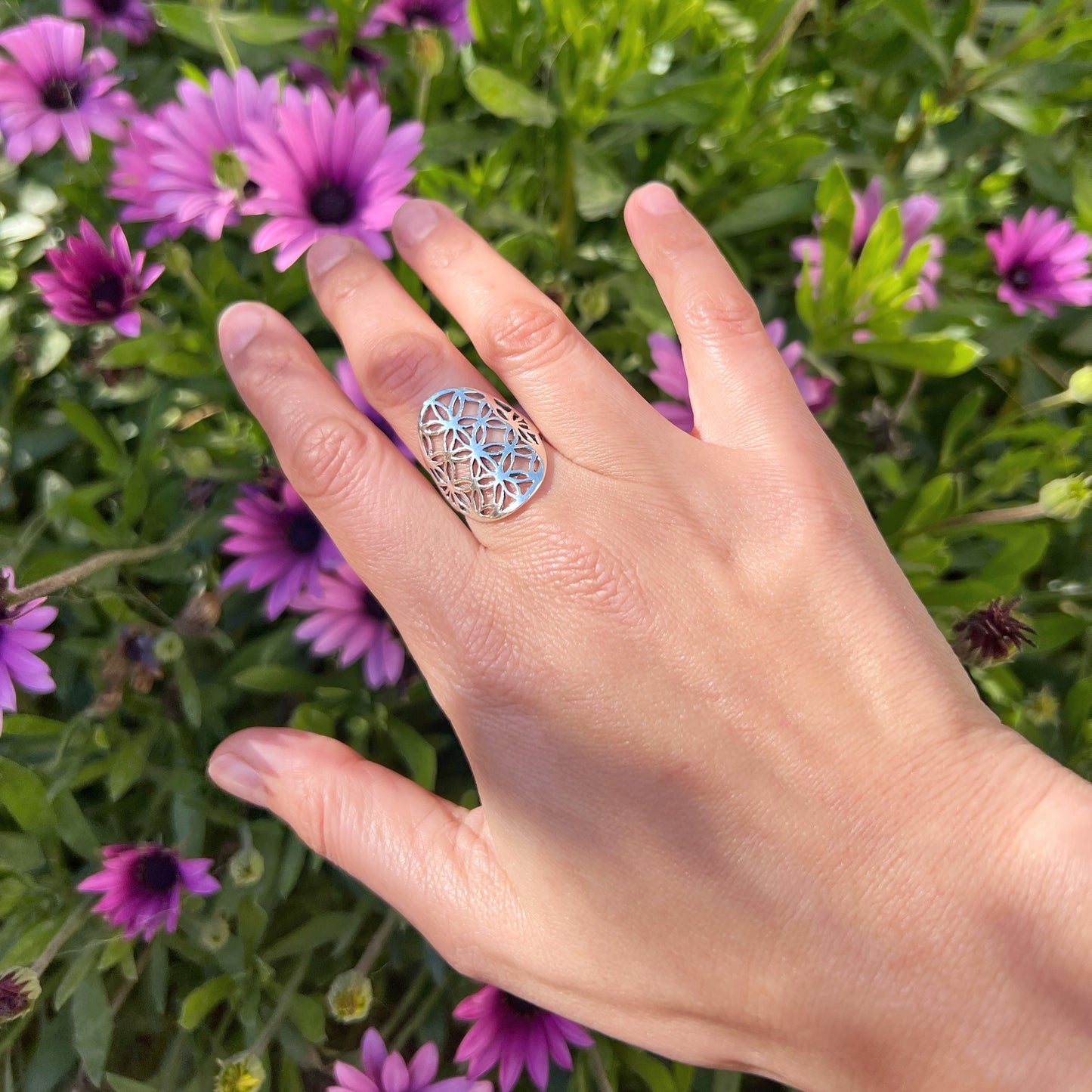 ANILLO DE PLATA | Flor de la Vida